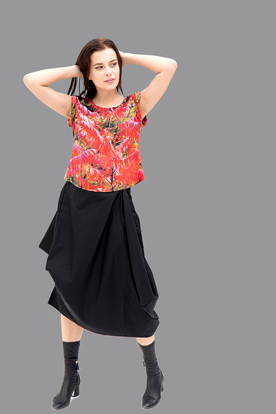 Black Parachute Skirt