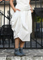 White Parachute Skirt
