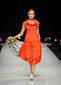 Tangerine Parachute Skirt